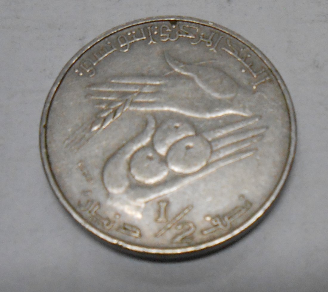  TK26 Tunesien, ½ Dinar 1976   