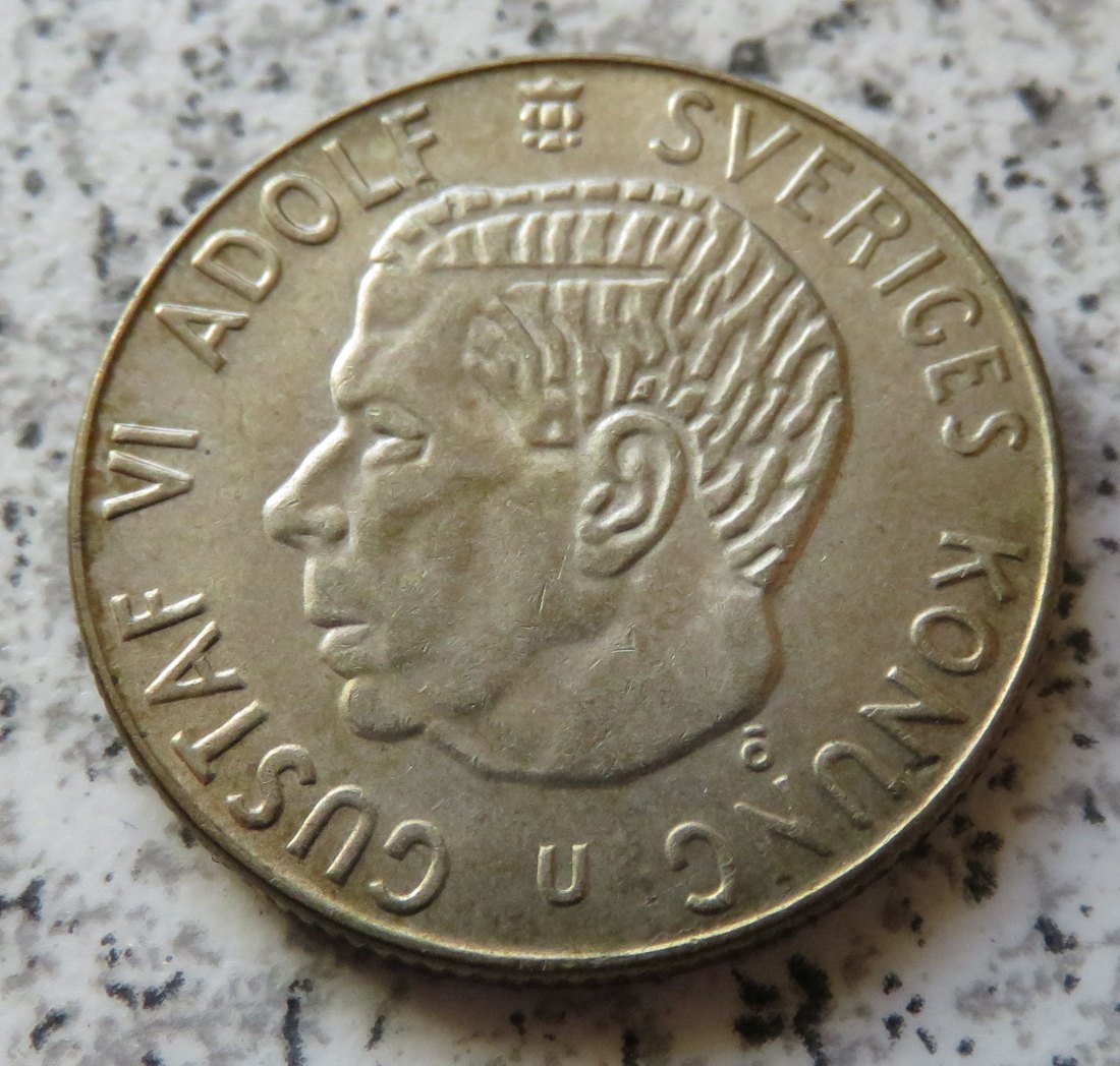  Schweden 1 Krona 1968, Silberversion   