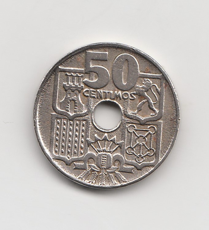 50 Centimos Spanien 1949 * 53 * (M982)
