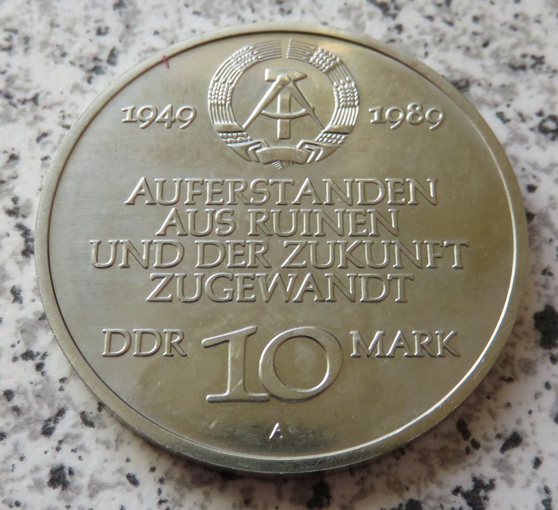  DDR 10 Mark 1989 40. Jahrestag der DDR   