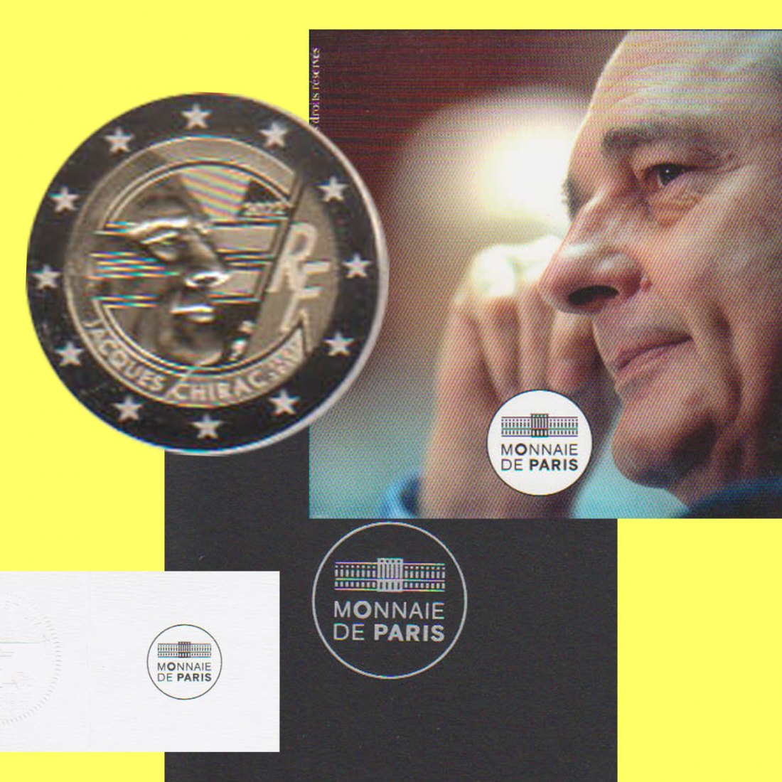  Frankreich 2-Euro-Sondermünze *Jacques Chirac* 2022 *PP* nur 10.000St!   