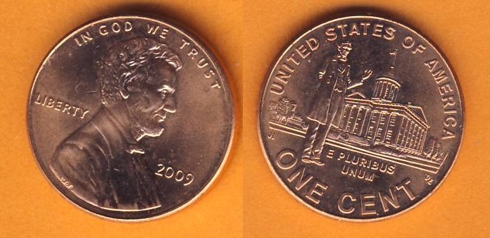 USA 1 Cent 2009 200. Geburtstag von Abraham Lincoln - Berufsleben in Illinois   