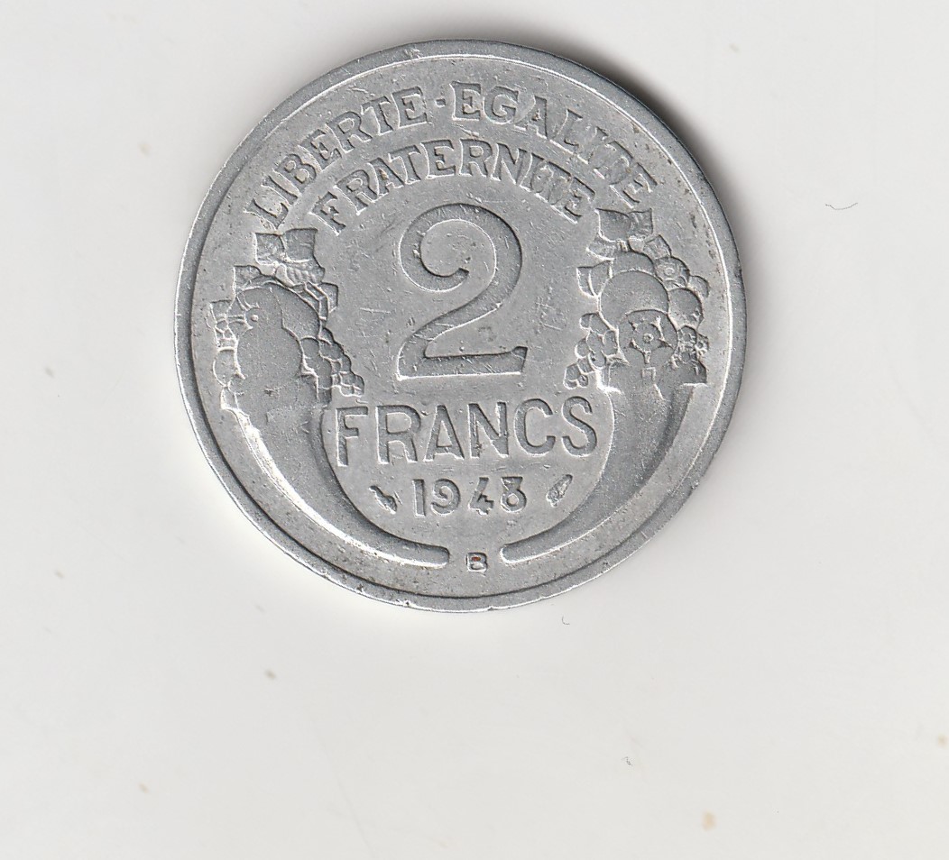  2 Francs Frankreich 1948  B   (M991)   