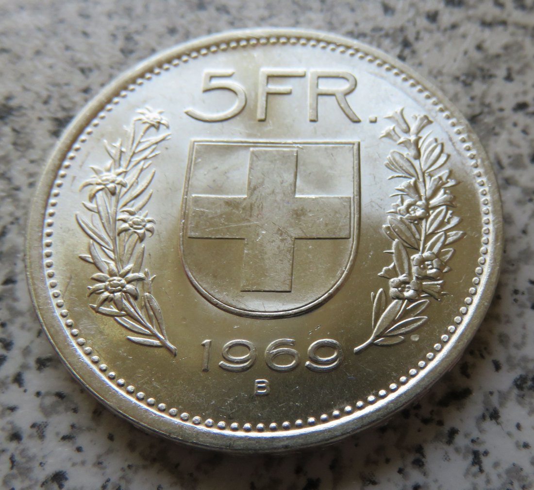  Schweiz 5 Franken 1969   