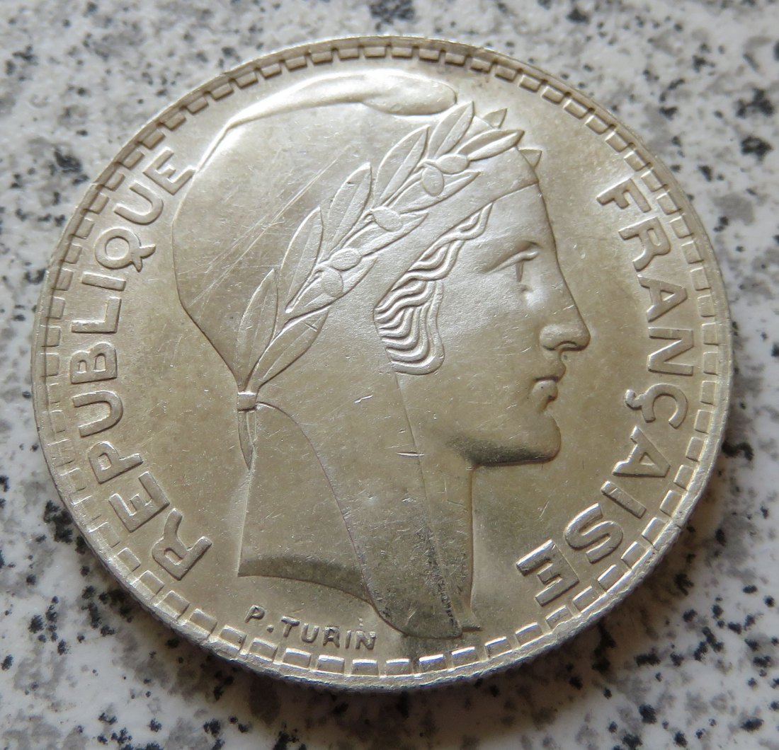  Frankreich 20 Francs 1938   