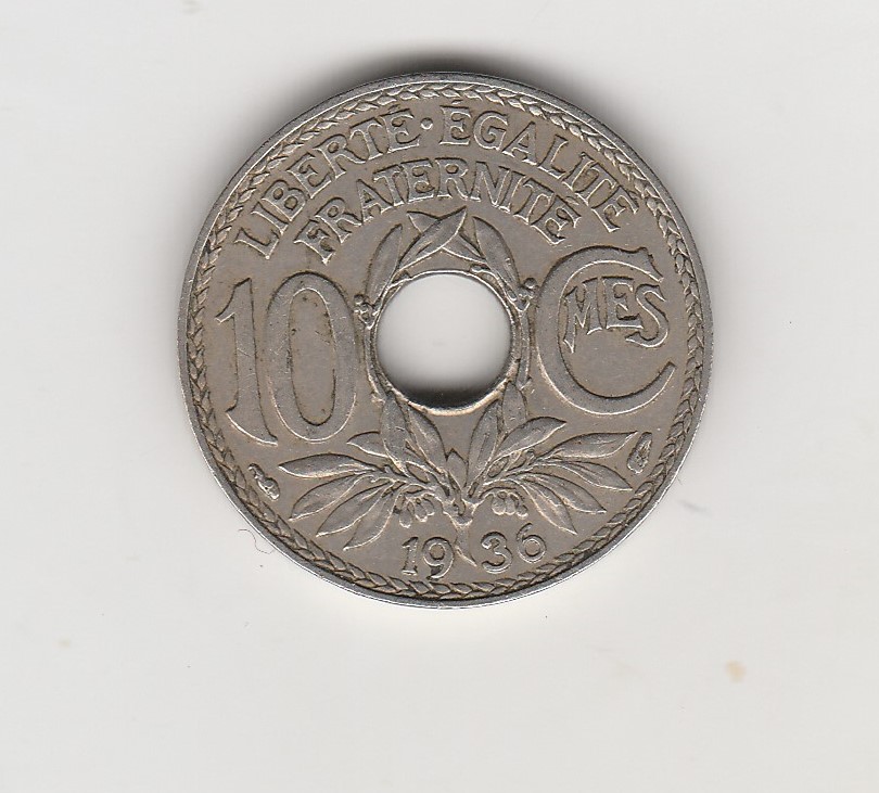  10 Centimes Frankreich 1936 (N002)   