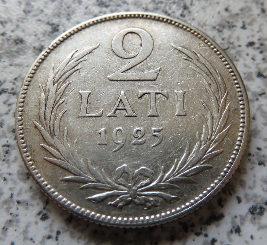  Lettland 2 Lati 1925   