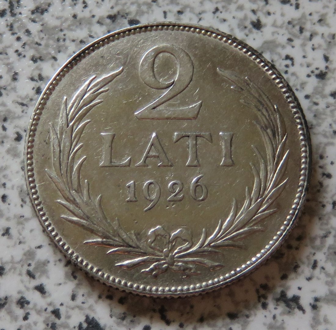  Lettland 2 Lati 1926   