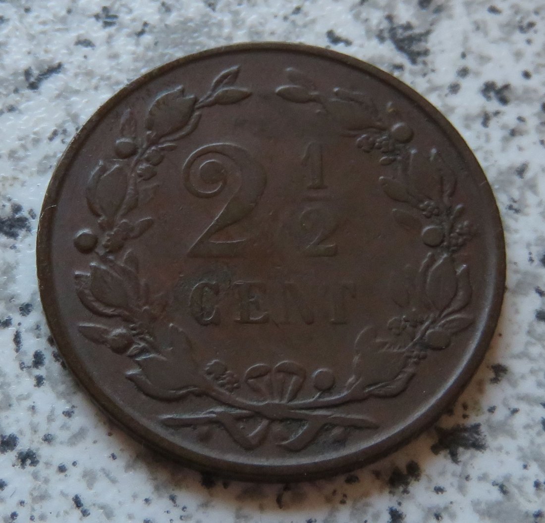  Niederlande 2 1/2 Cent 1890 / 2,5 Cent 1890   