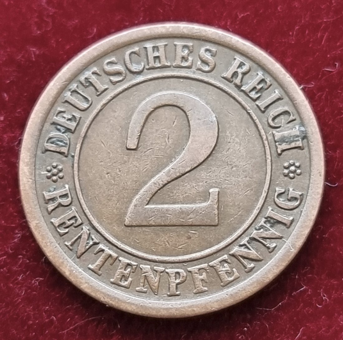 4511(14) 2 Rentenpfennig (Deutschland) 1923/A in ss ............................... von Berlin_coins
