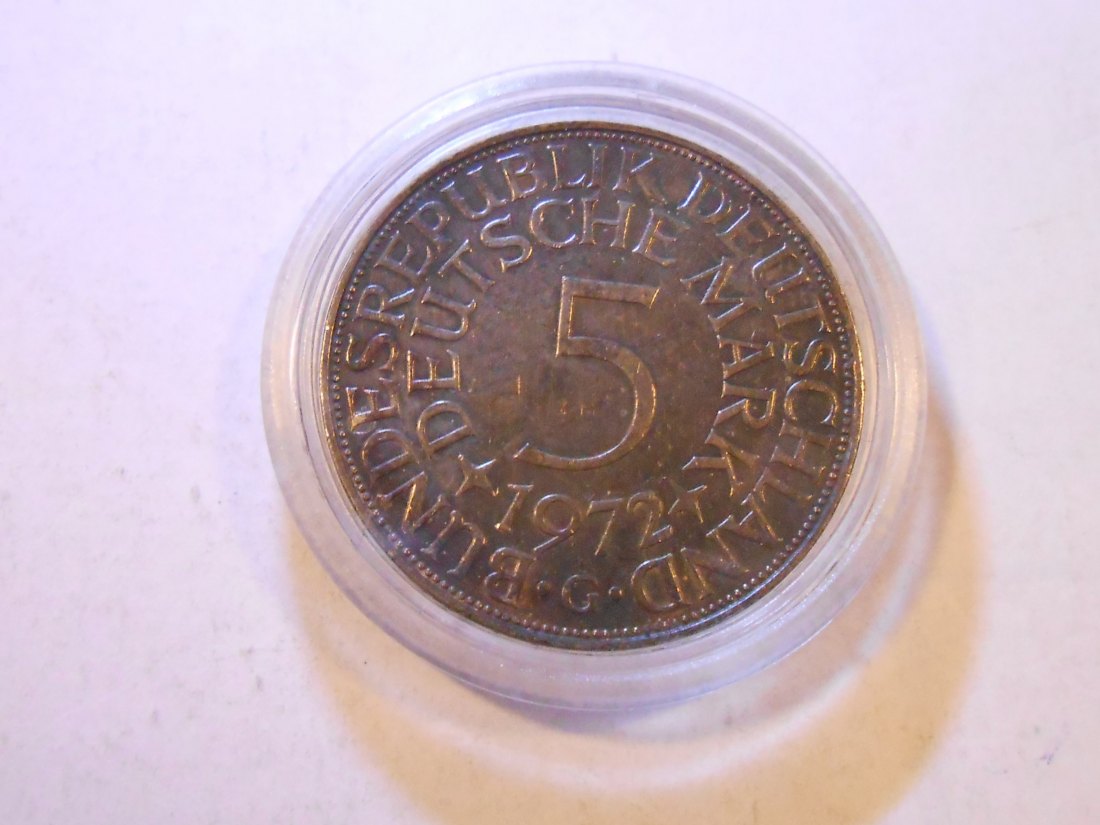  Deutschland Silberadler 5 DM 1972 G   