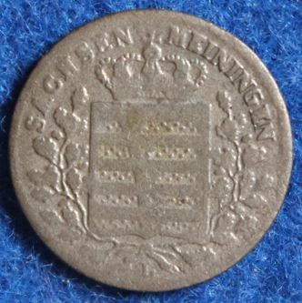  Sachsen-Meiningen, Bernhard Erich Freund, 1832 L, 1 Kreuzer #041   