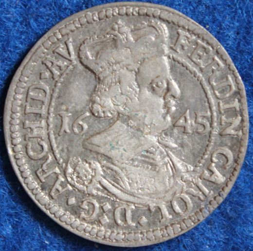  RDR - Tirol, Ferdinand Carl, 1645, 3 Kreuzer #044   