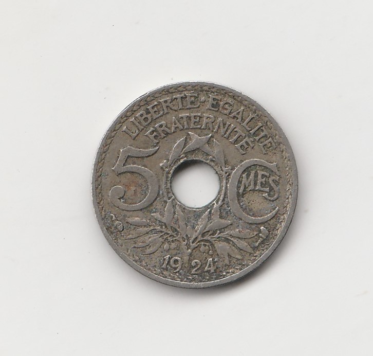  5 Centimes Frankreich 1924 (N004)   