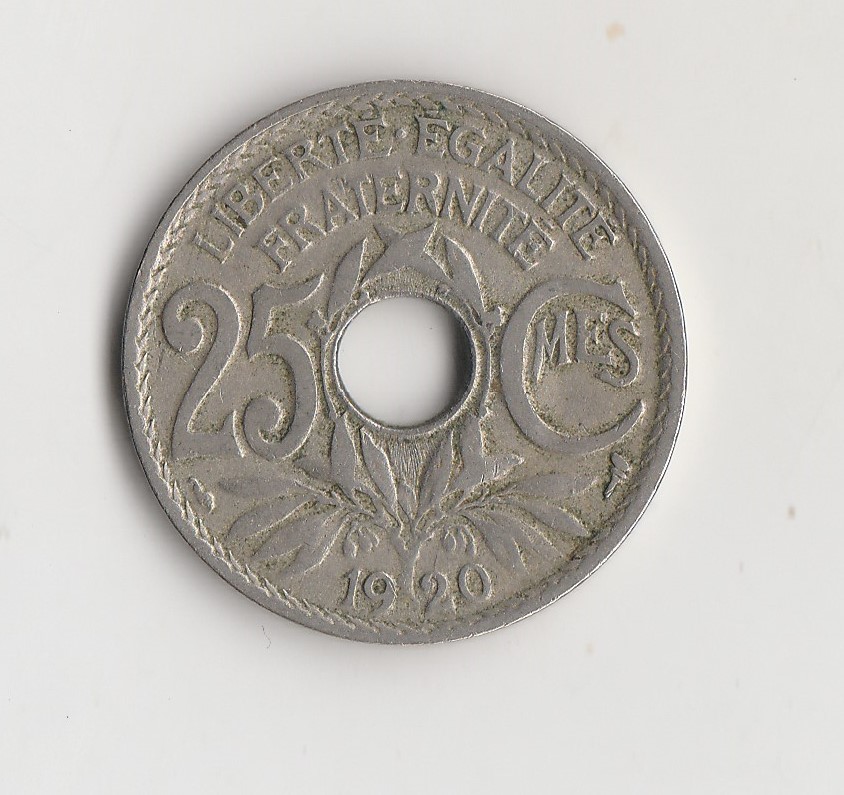  25 Centimes Frankreich 1920 (N006)   