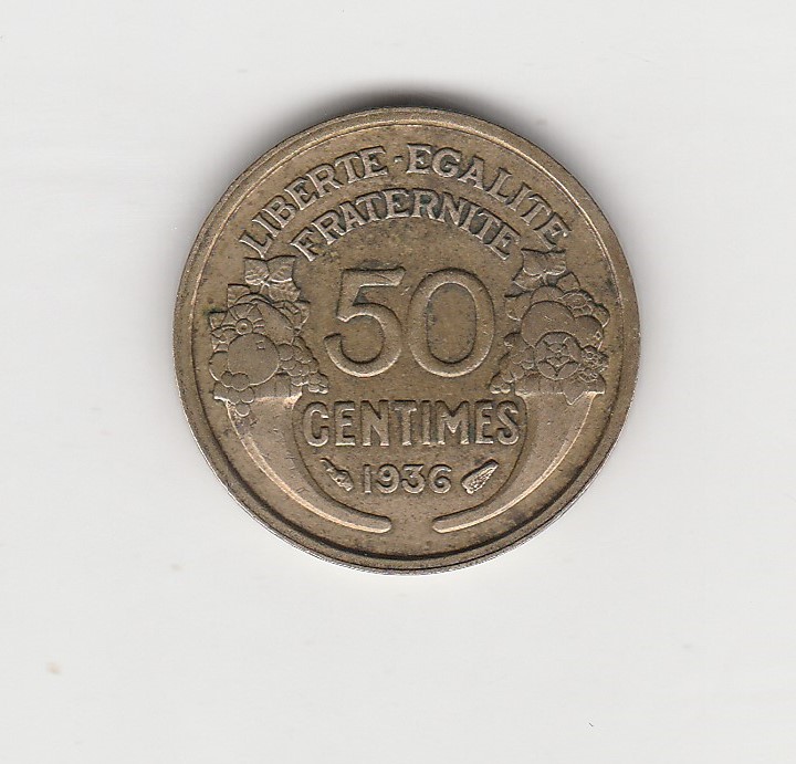  50 Centimes Frankreich 1936 (N009)   