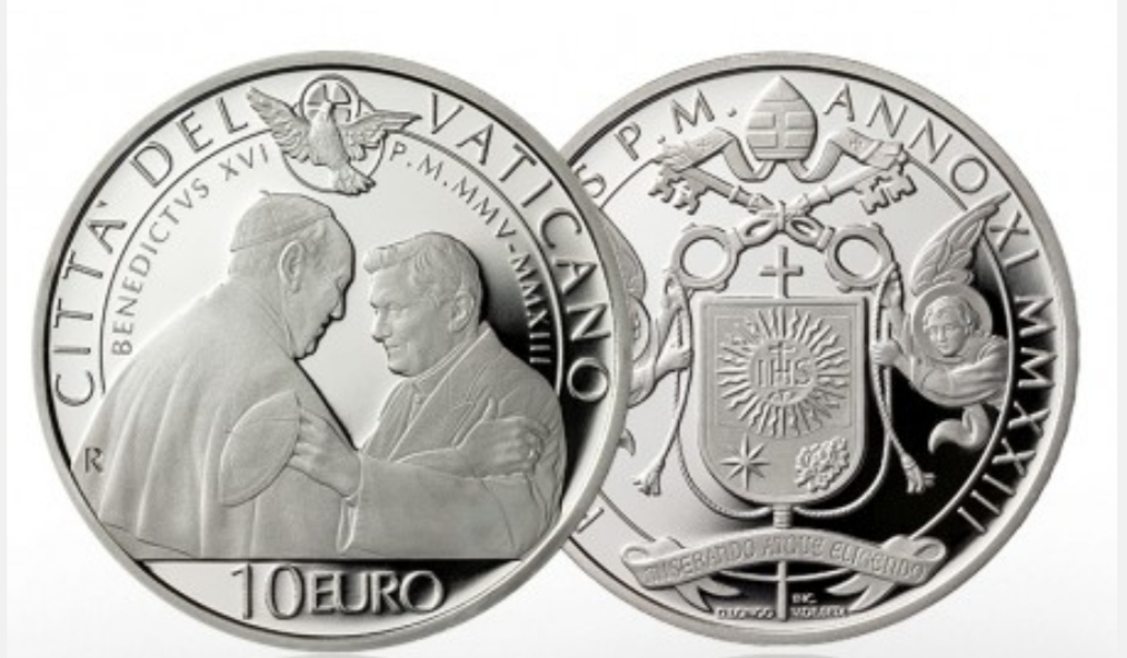  Vatikan 10 Euro Silber proof pp 2023 Benedikt XVI.   