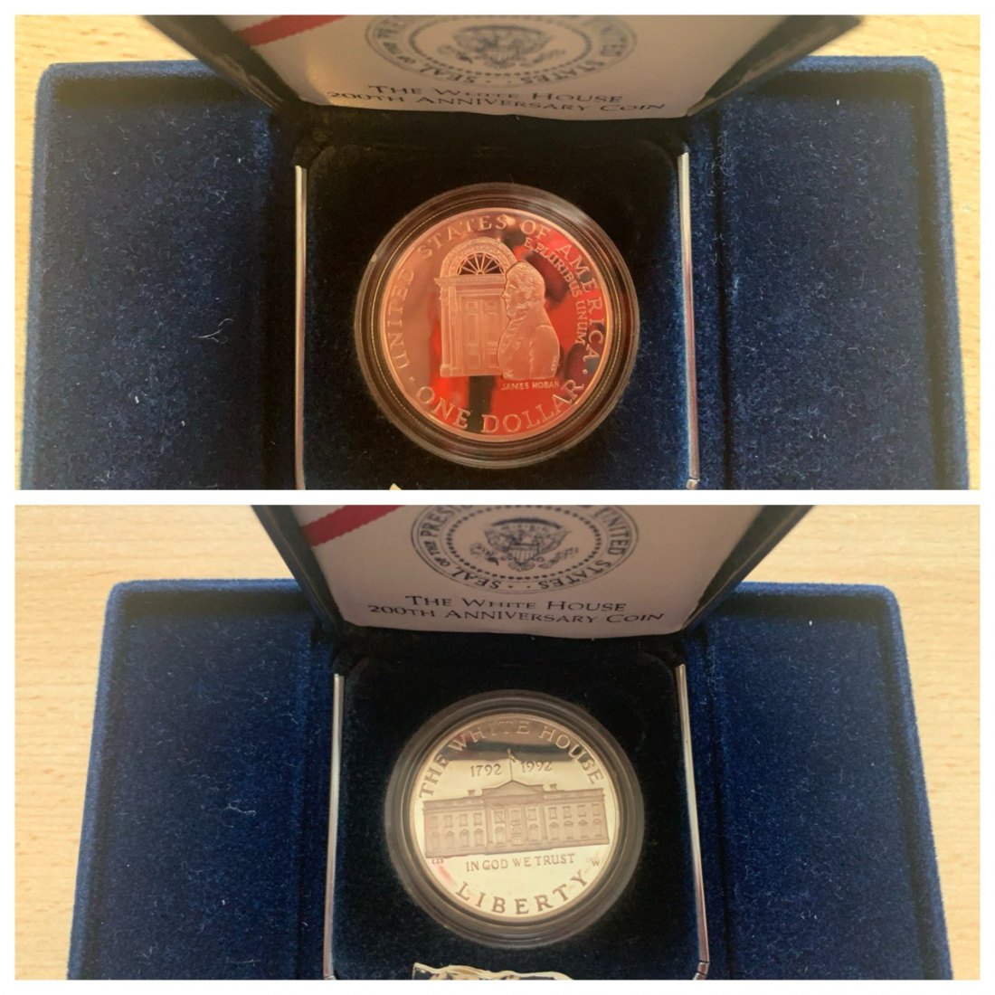 USA 1$ 1992 PP WHITE HOUSE BICENTENNIAL BOX