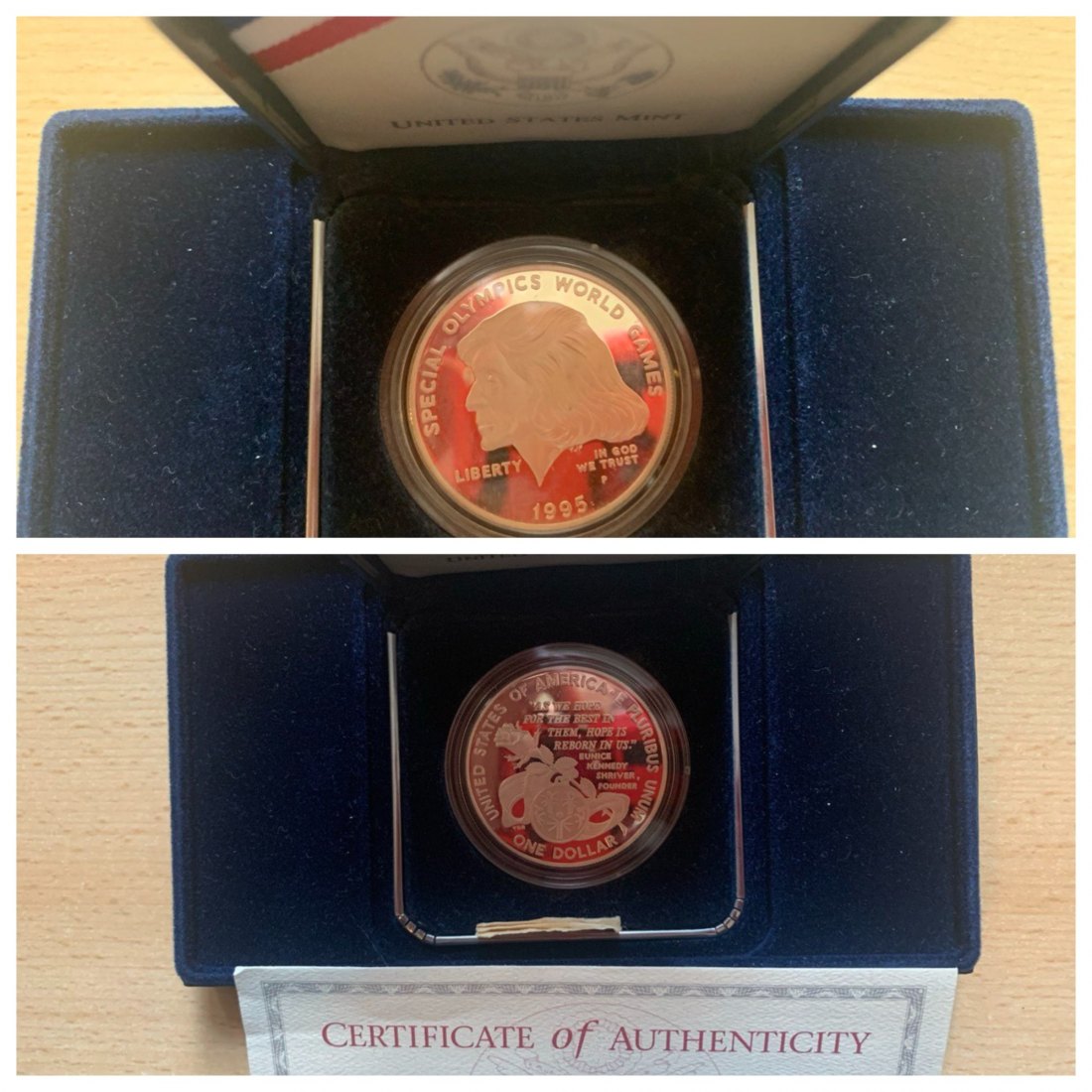 USA 1$ 1995 PP SPECIAL OLYMPICS WORLD GAMES BOX