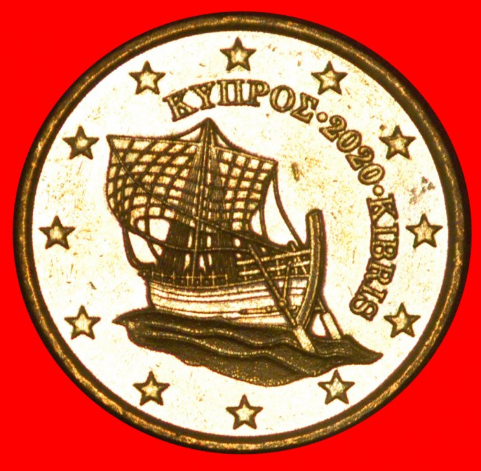  * GREECE (2008-2023):CYPRUS★50 EURO CENTS 2020 SHIP NORDIC GOLD MINT LUSTRE★ LOW START ★ NO RESERVE!   