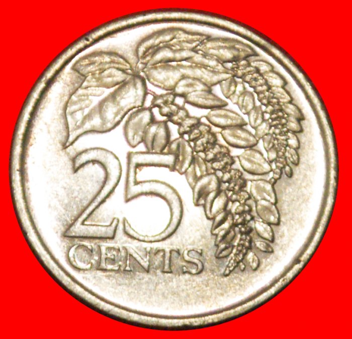 * GROSSBRITANNIEN (1976-2017): TRINIDAD UND TOBAGO ★ 25 CENT 1999 SCHIFFE!★OHNE VORBEHALT