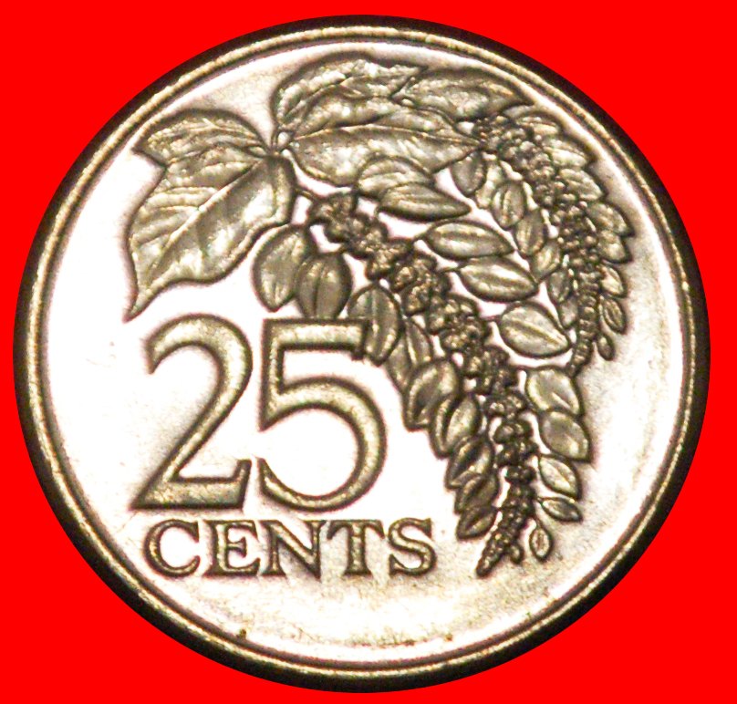 * GROSSBRITANNIEN (1976-2017): TRINIDAD UND TOBAGO ★ 25 CENT 2005 SCHIFFE!★OHNE VORBEHALT