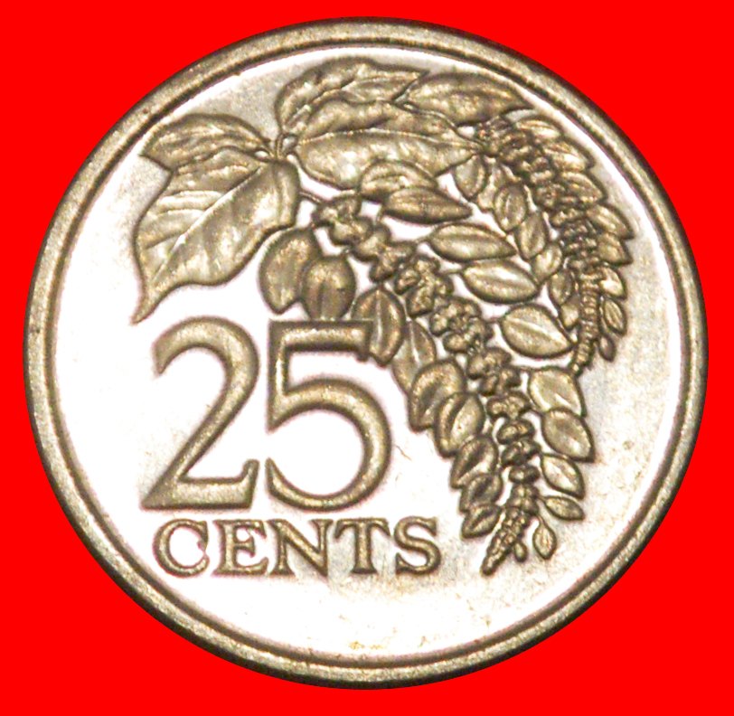 * GROSSBRITANNIEN (1976-2017): TRINIDAD UND TOBAGO ★ 25 CENT 2008 SCHIFFE!★OHNE VORBEHALT