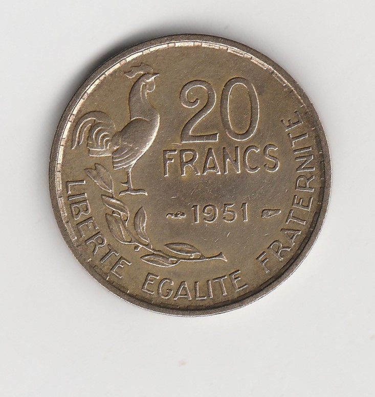  20 Francs Frankreich 1951   (N016)   