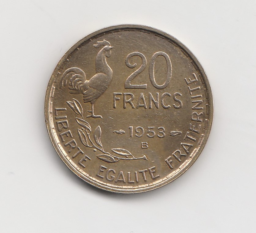  20 Francs Frankreich 1953  B    (N017)   