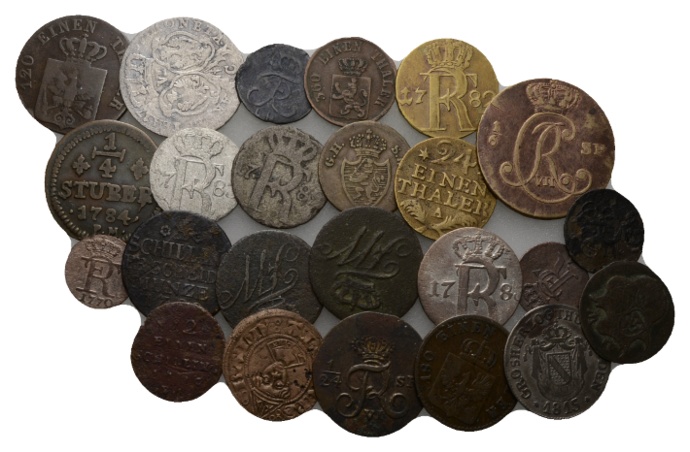  Altdeutschland, Lot Kleinmünzen (45,60 g)   
