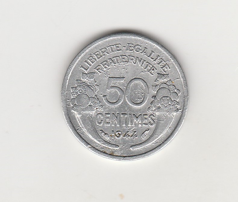  50 Centimes Frankreich 1944 (N023)   