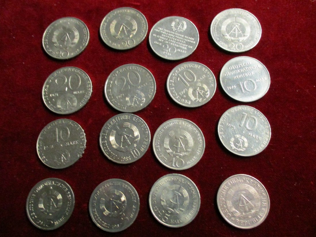  Lot - Sammlung DDR Münzen  siehe Foto / MF3   