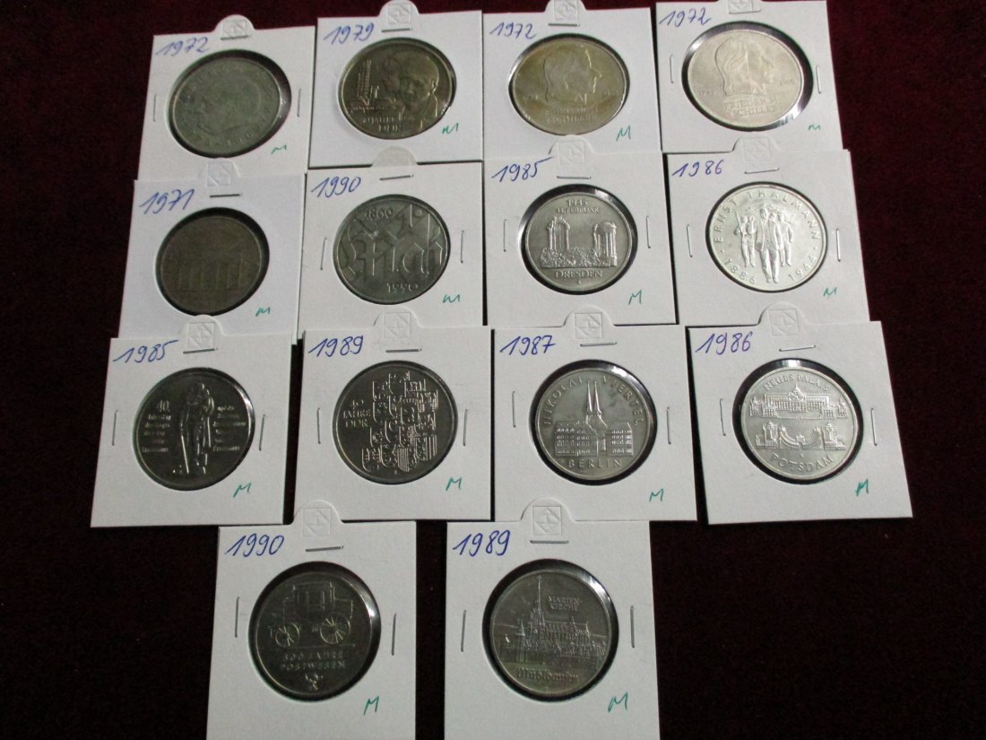  Lot - Sammlung DDR Münzen  siehe Foto / MF6   