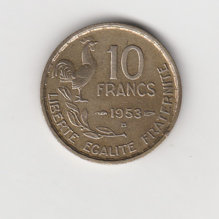 10 Francs Frankreich 1953 B (N030)