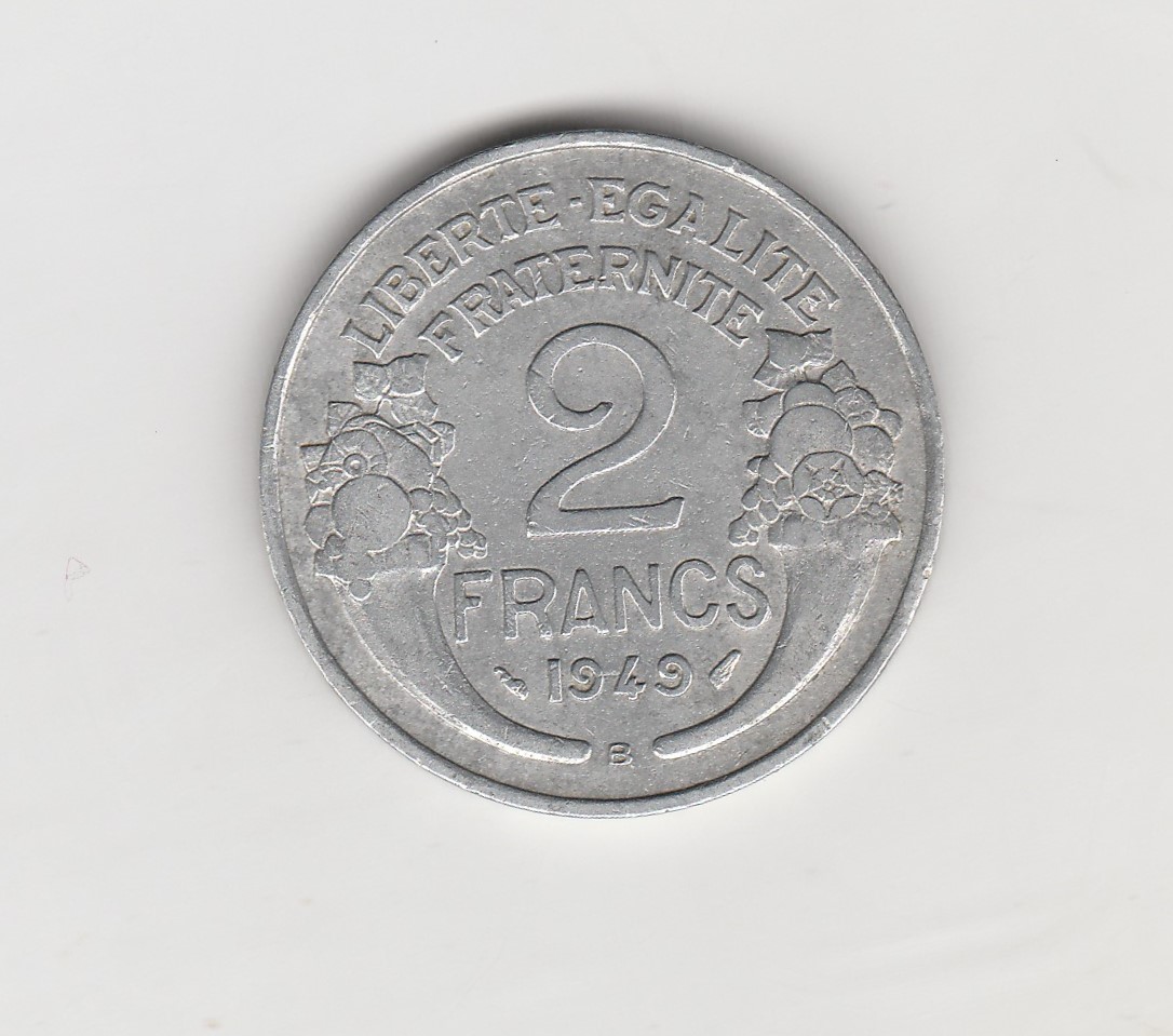  2 Francs Frankreich 1949  B  (N034)   