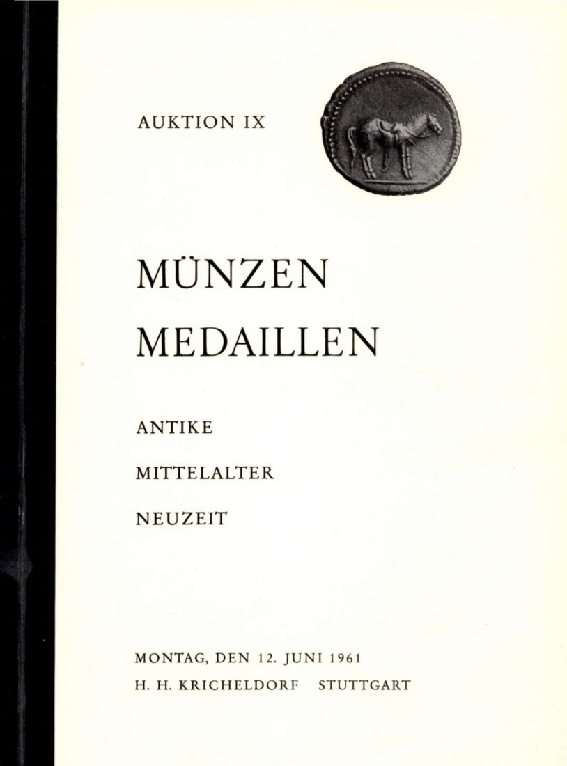  Kricheldorf (Stuttgart) 09 1961 Antike - Mittelalter - Neuzeit besonders Salzburg und Württemberg   