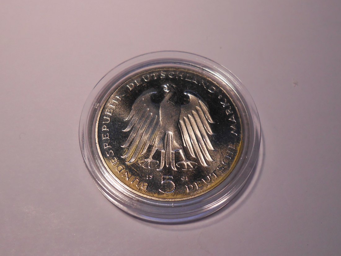  Deutschland Silber, 5 DM 1981 G  150.Todestag  Reichsfreiherr von und zum Stein   