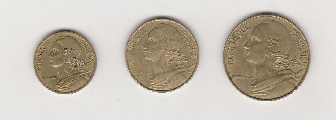  5,10 und 20  Centimes Frankreich 1978 (N047)   