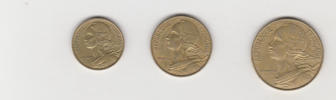 5,10 und 20  Centimes Frankreich 1979 (N048)   