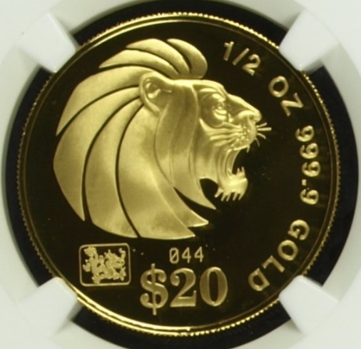  Singapur 20 Dollars 2000 | NGC PF 69 ULTRA CAMEO | Kontermarke Drache   