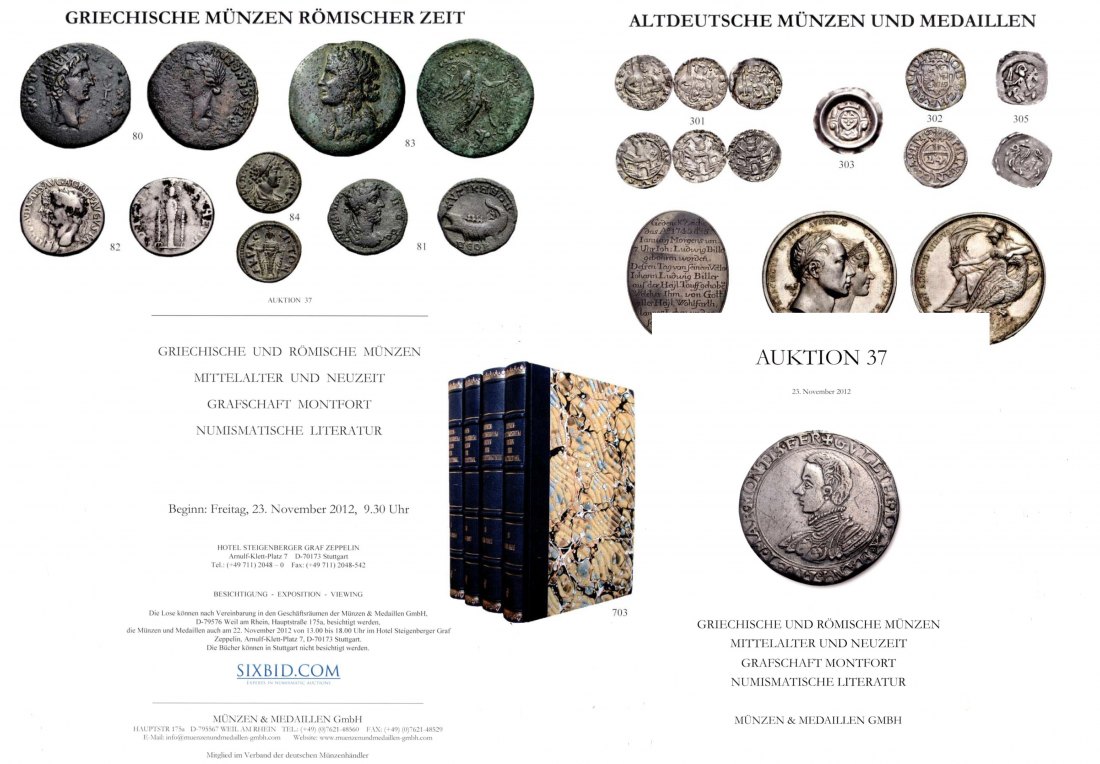  M & M GMBH Weil am Rhein 37 (2012) Beizeichen Spezialsammlung von Serrati des Münzmeisters L. Papius   