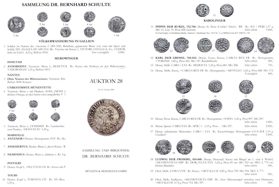  M & M GMBH Weil am Rhein 28 (2008) Sammlung MITTELALTER und Bibliothek Dr. Bernhard SCHULTE   