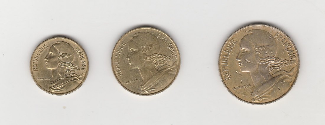  5,10 und 20  Centimes Frankreich 1978 (N058)   