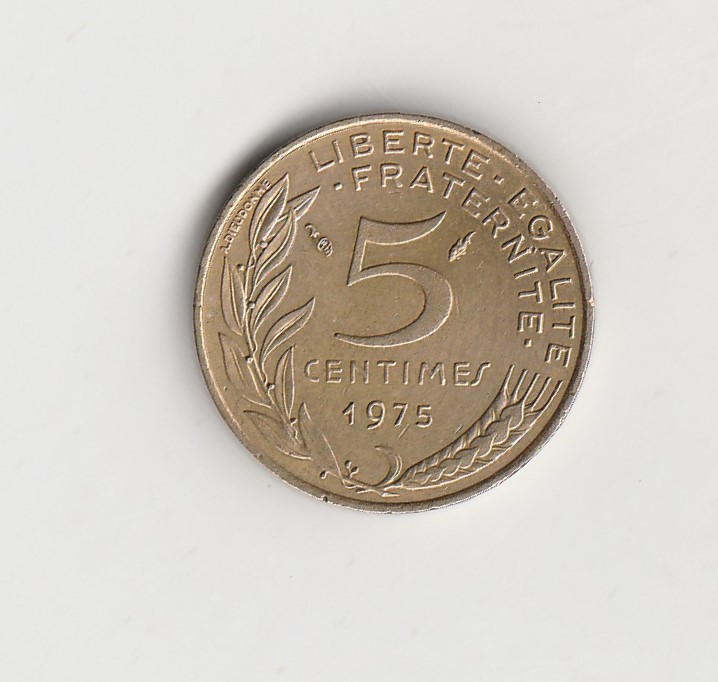  5  Centimes Frankreich 1975 (N063)   