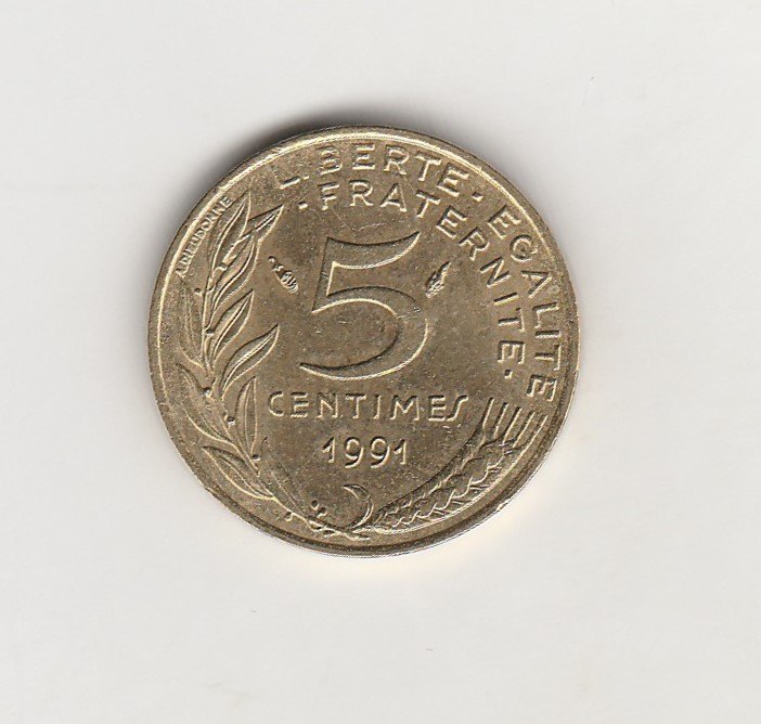  5  Centimes Frankreich 1991 (N066)   