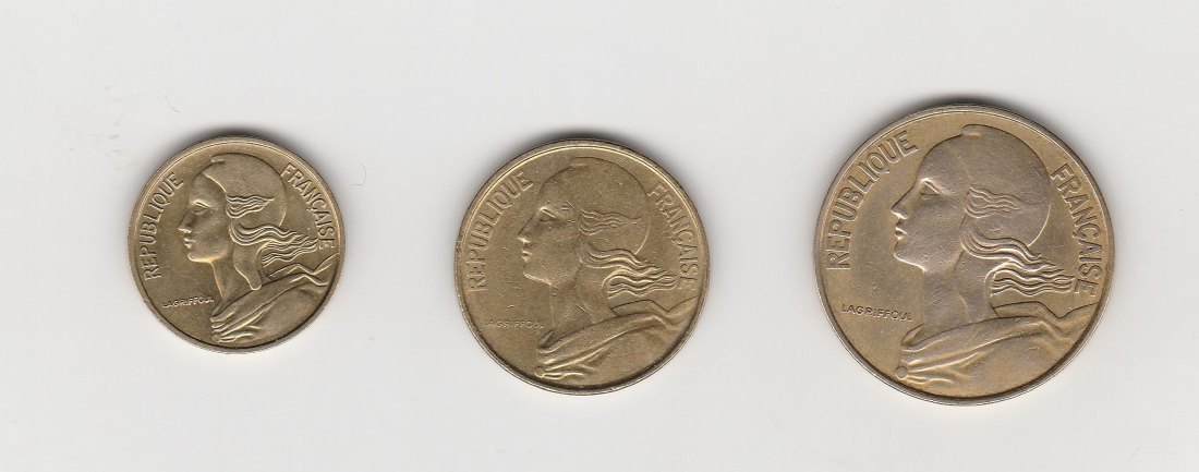  5,10 und 20  Centimes Frankreich 1971 (N068)   