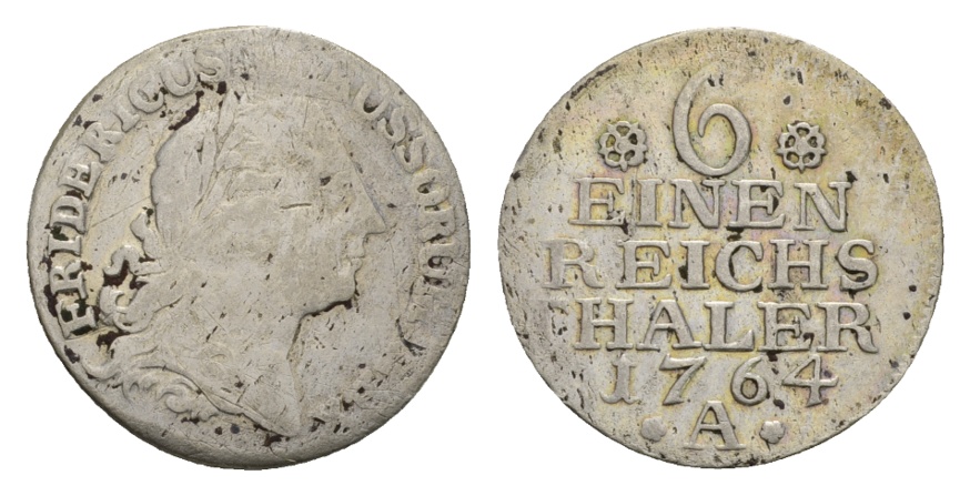 Altdeutschland; Kleinmünze 1764   