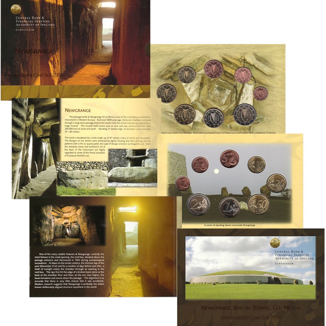  Offiz. Euo-KMS Irland *Newgrange* 2008 nur 30.000St!   