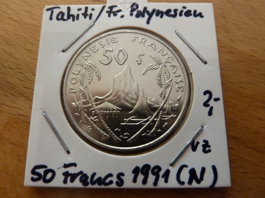  Tahiti / Franz. Polynesien 50 Francs 1991(N) vz/f.bfr   