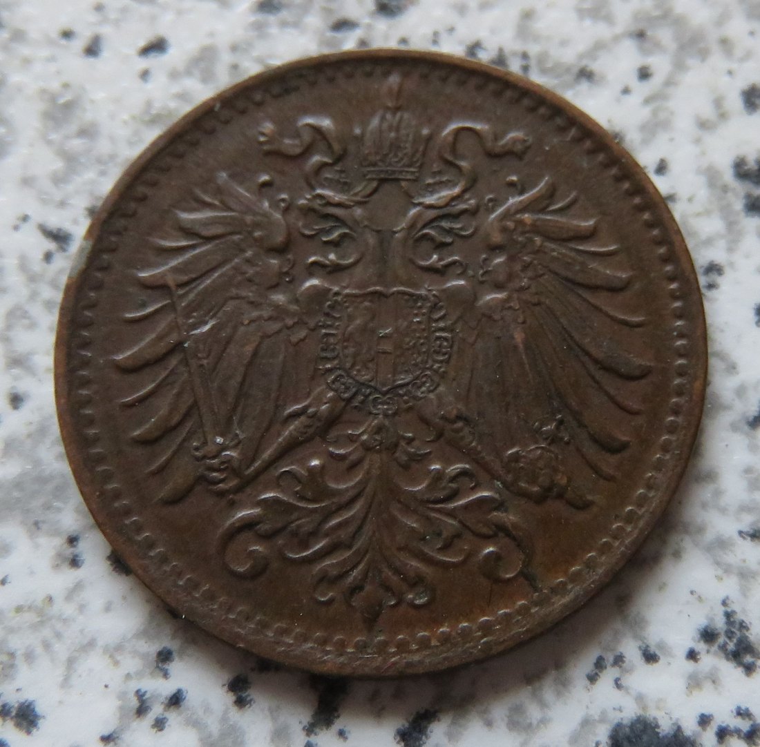  Österreich K & K 1 Heller 1895   